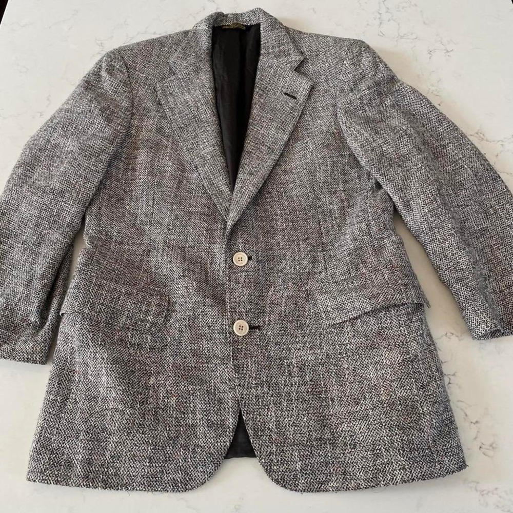 Vintage Marks Ltd. Chicago Tweed Blazer Sport‎ Coat  Made in USA  Approx. 42 R